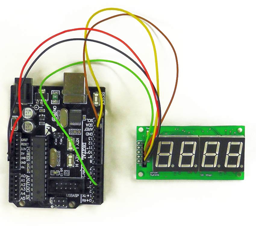 I2C LED-Bar mit Arduino-Clone