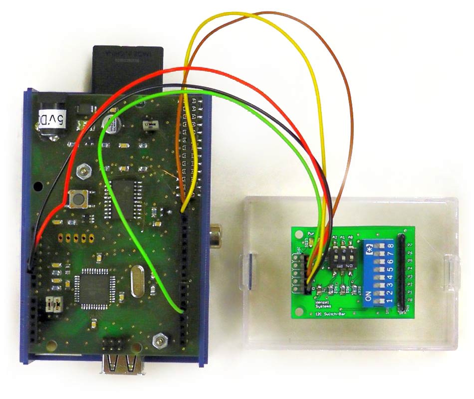I2C-Bus Switch-Bar mit CoPiino auf Raspberry Pi